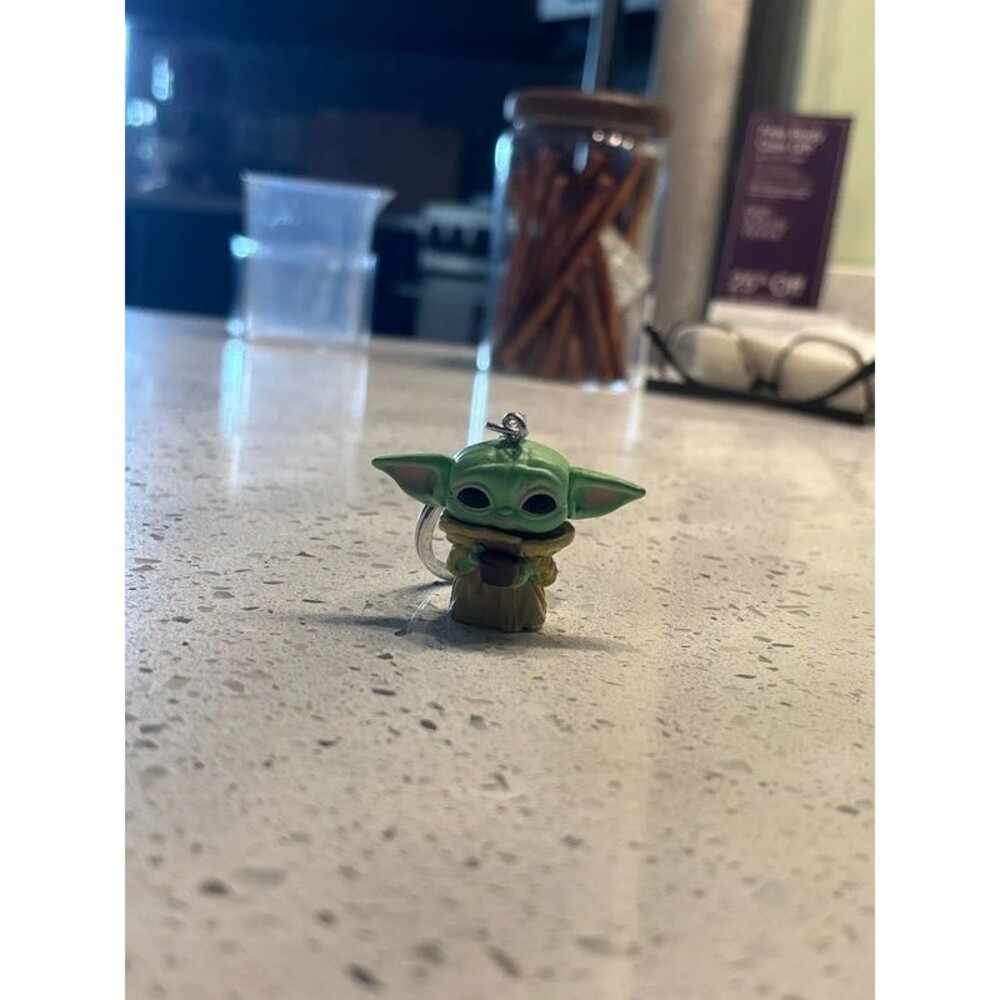 mini grogu star wars keychain